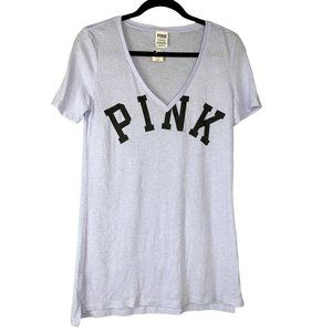 Pink V Neck Tee Shirt Size XS